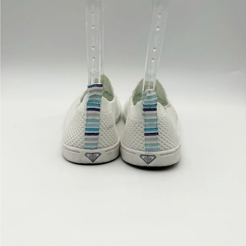 Roxy Minnow Knit Closed Casual Memory Foam Slip-on Comfort Shoes White Size 9 - Picture 6 of 8